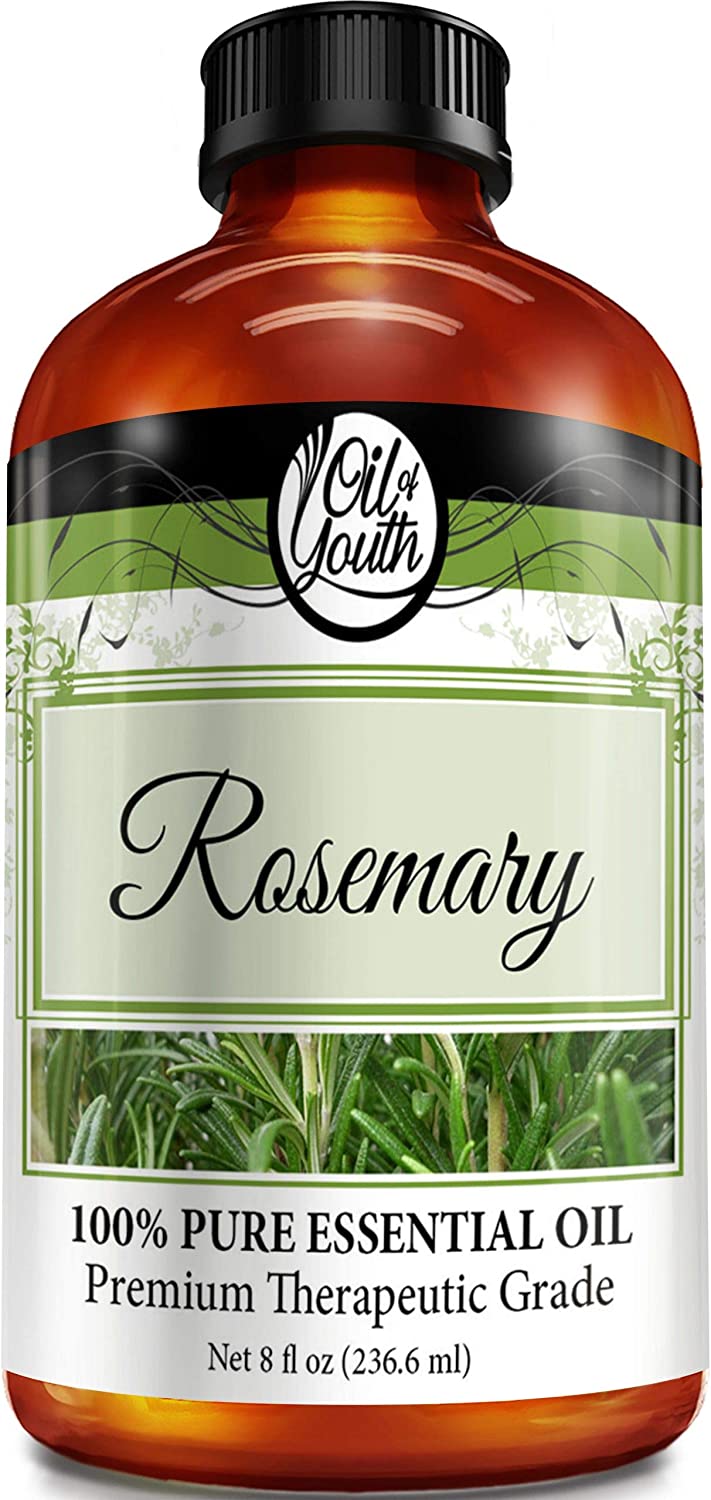 Oil of Youth Essential Oils 8oz - Rosemary Essential Oil - 8 Fluid Ounces