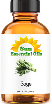 Sun Essential Oils 2oz - Sage Essential Oil - 2 Fluid Ounces