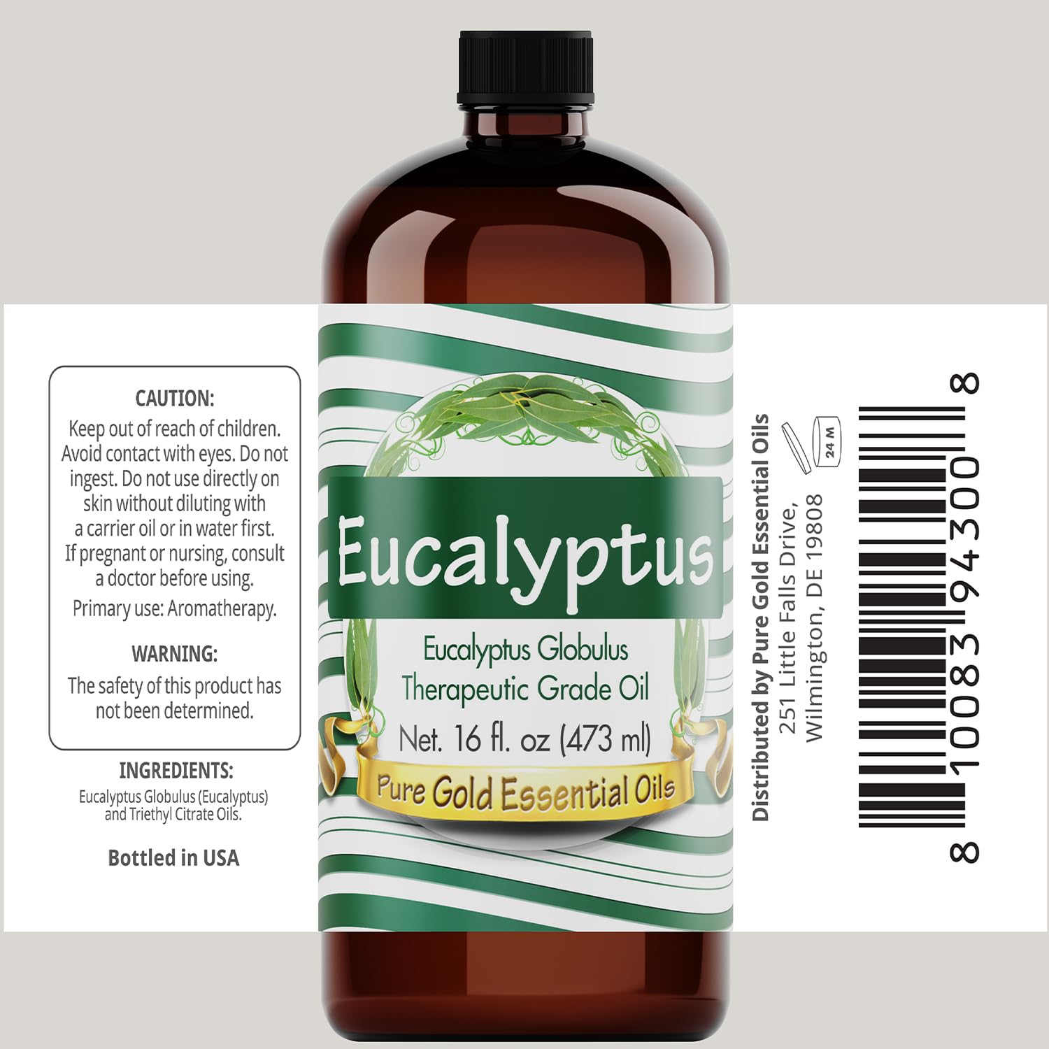 Pure Gold Essential Oils Eucalyptus 16oz
