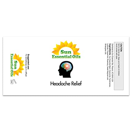 Headache Relief Blend Essential Oil (Huge 4oz Bottle) Bulk Headache Relief Blend Oil - 4 Ounce