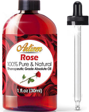 Artizen Rose Essential Oil Therapeutic Grade - Huge 1oz Bottle - Perfect for Aromatherapy, Relaxation, Skin Therapy & More! - Rose Oil Essential