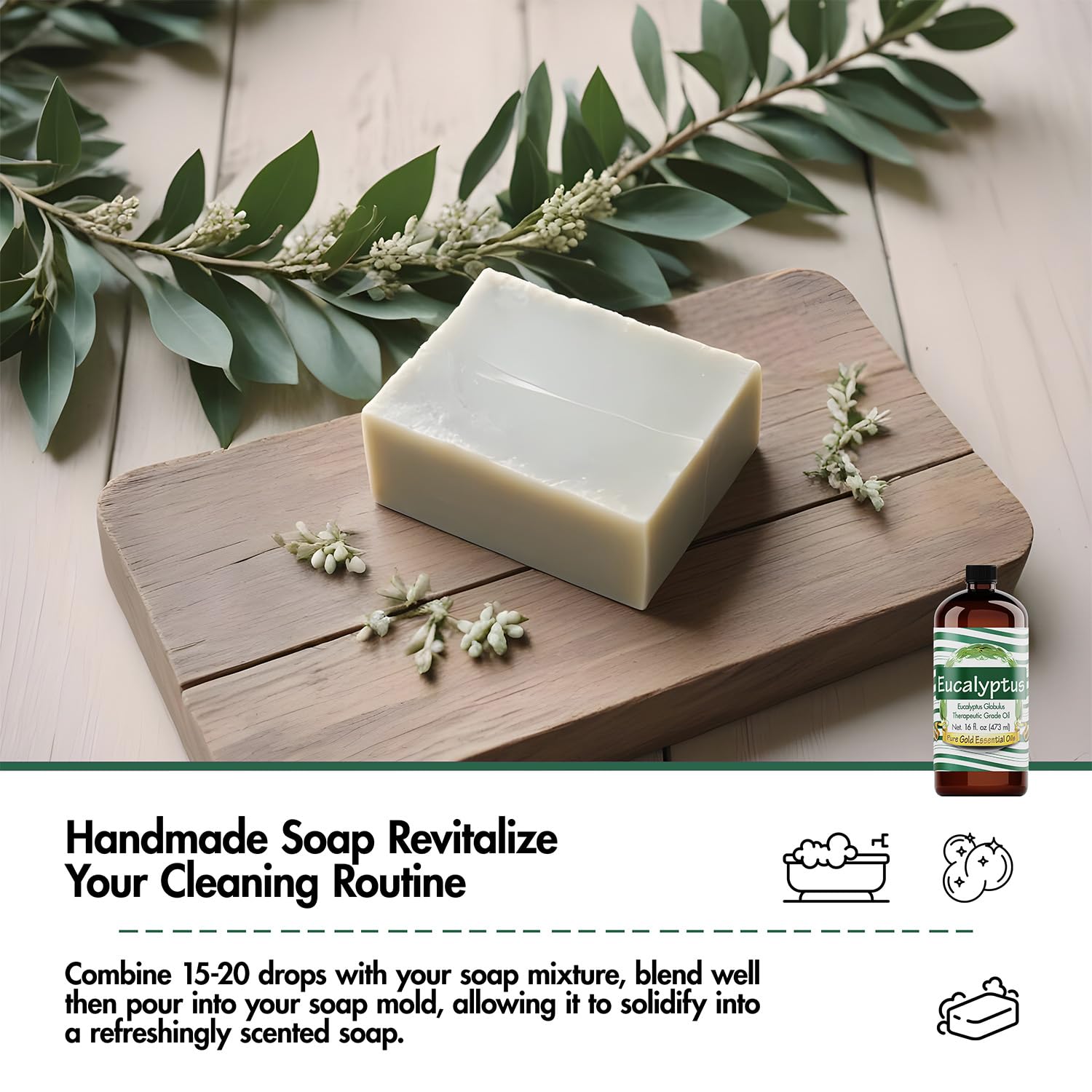 Pure Gold Essential Oils Eucalyptus 16oz