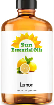Sun Essential Oils 8oz - Lemon Essential Oil - 8 Fluid Ounces