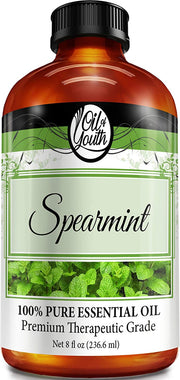 Oil of Youth Essential Oils 8oz - Spearmint Essential Oil - 8 Fluid Ounces