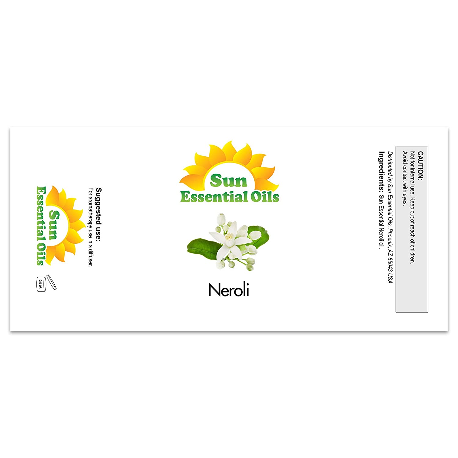 Sun Essential Oils - Neroli Essential Oil - 16 Fluid Ounces (Pack of 1)