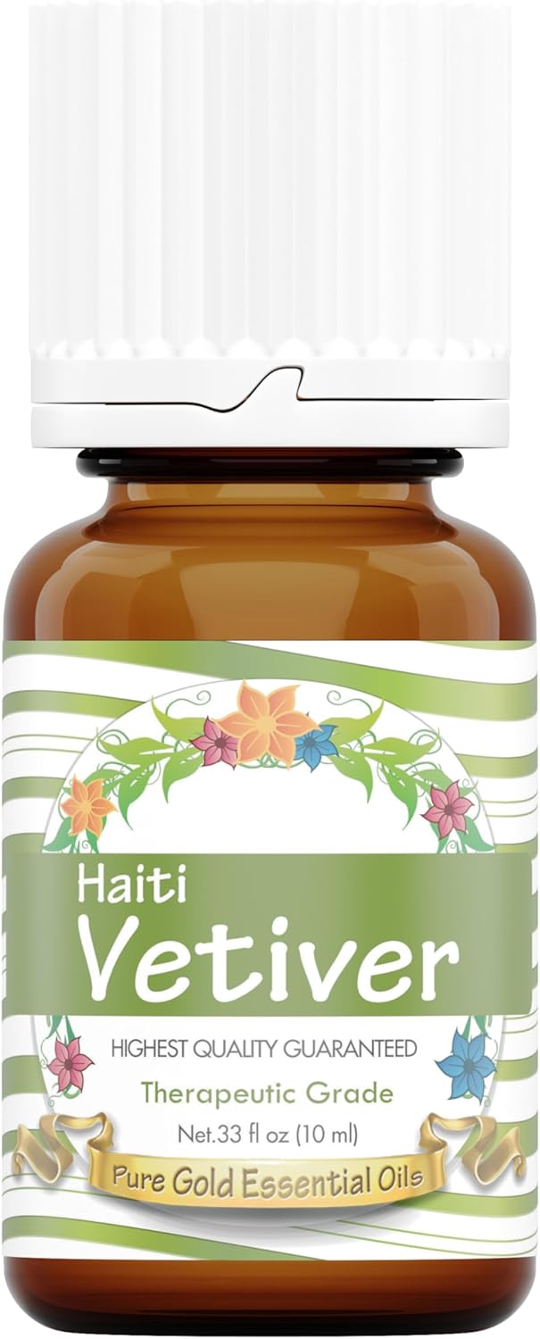 Pure Gold Essential Oils Haiti Vetiver 0.33oz