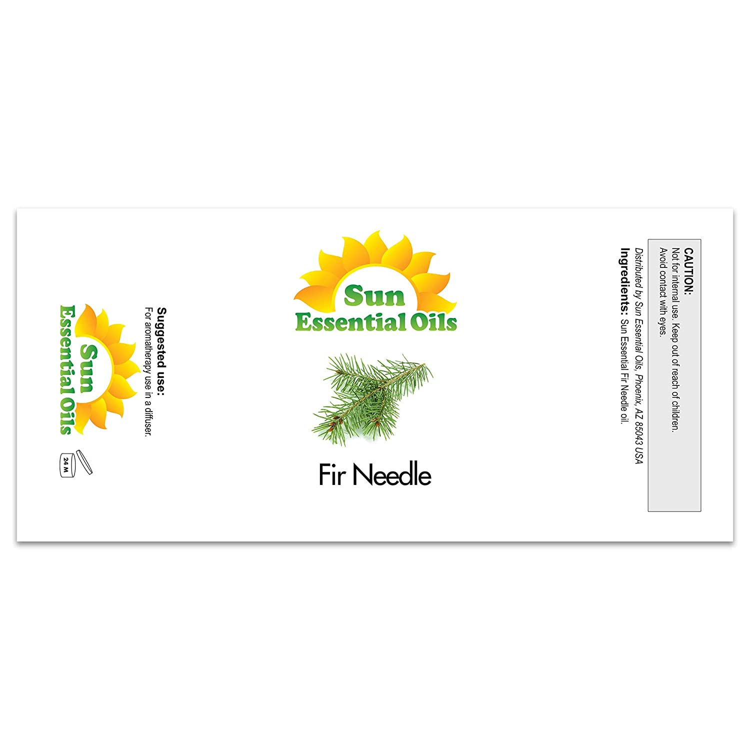 Sun Essential Oils 16oz - Fir Needle Essential Oil - 16 Fluid Ounces