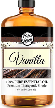 Oil of Youth Essential Oils 16oz - Vanilla Essential Oil - 16 Fluid Ounces