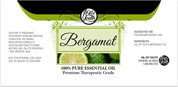 Oil of Youth Essential Oils 16oz - Bergamot Essential Oil - 16 Fluid Ounces