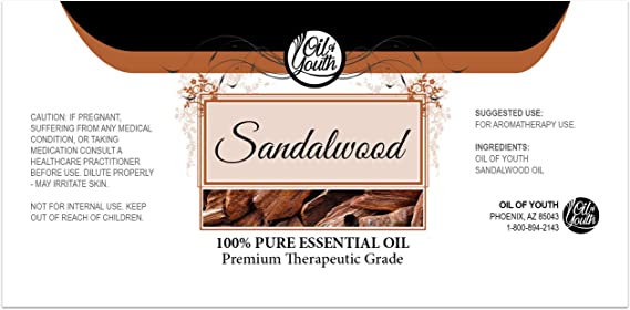 Oil of Youth Essential Oils 16oz - Sandalwood Essential Oil - 16 Fluid Ounces