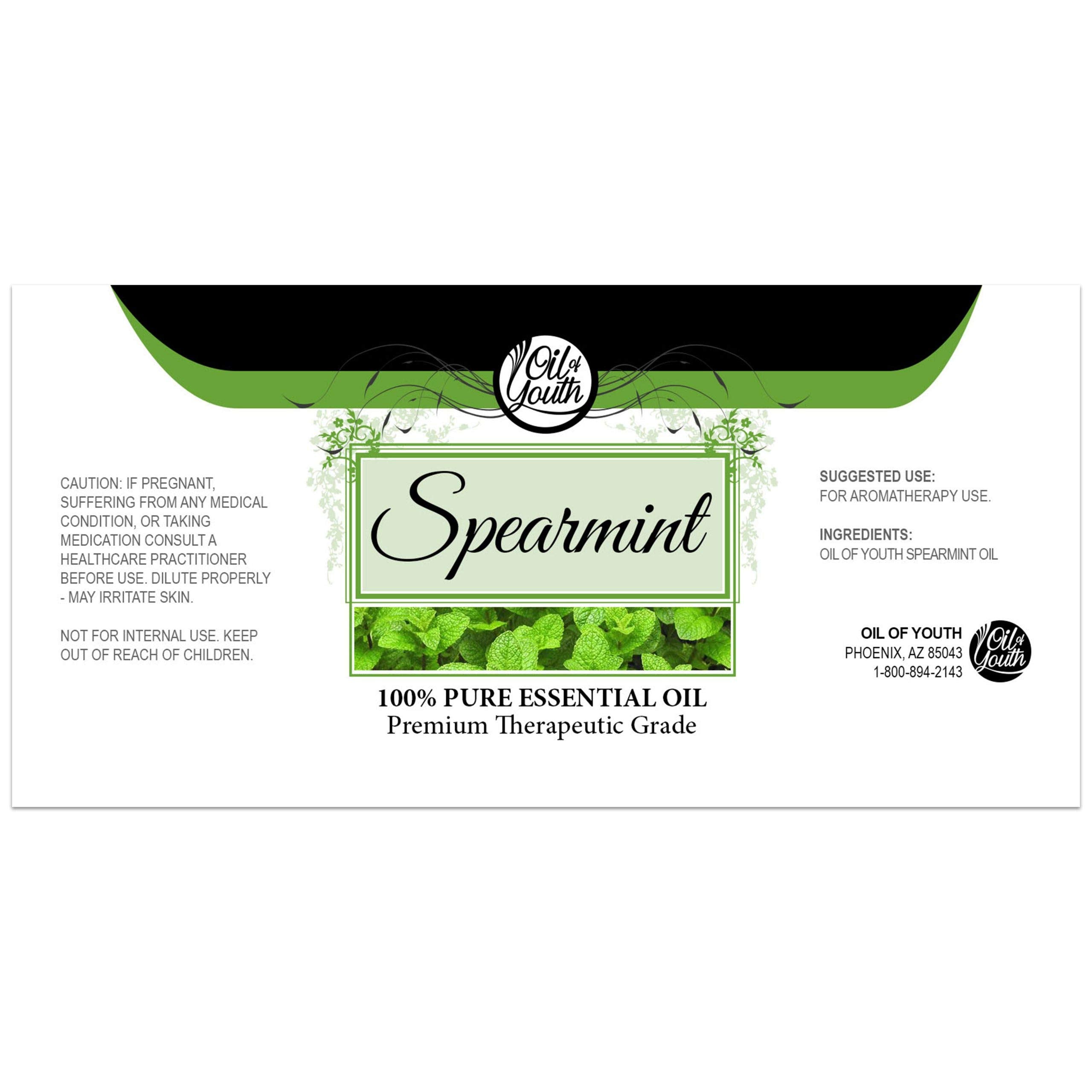 Oil of Youth Essential Oils 16oz - Spearmint Essential Oil - 16 Fluid Ounces
