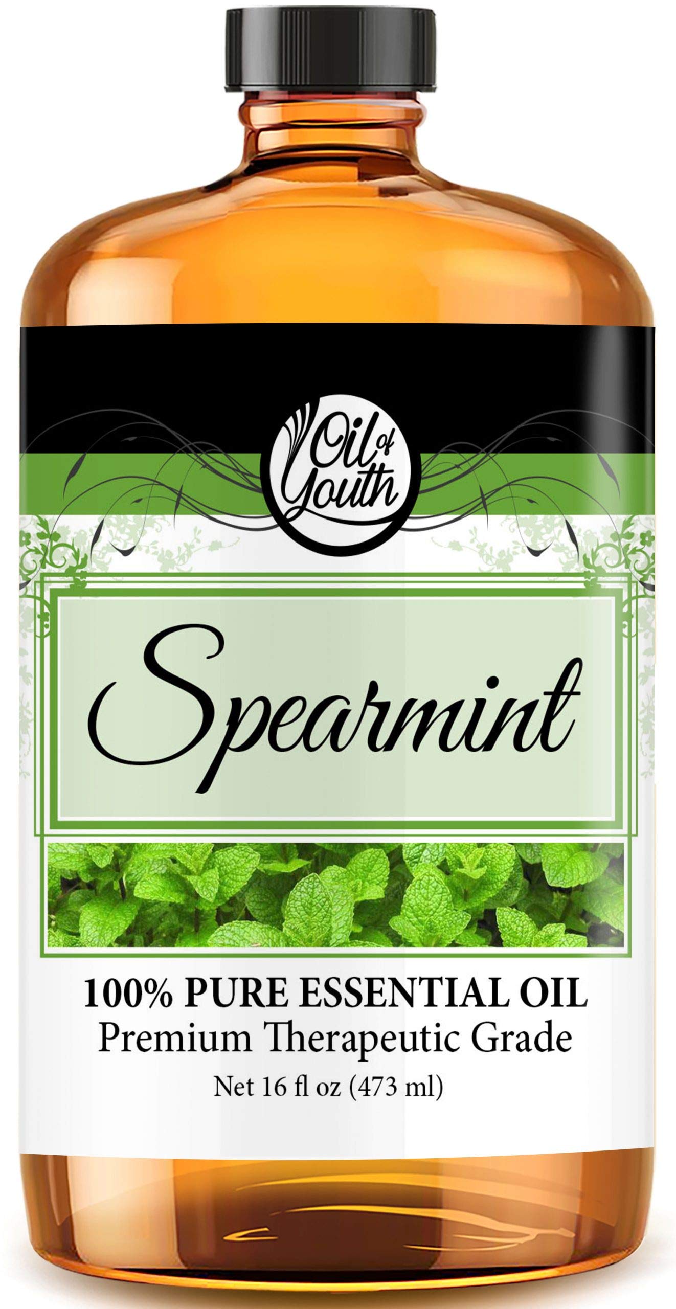 Oil of Youth Essential Oils 16oz - Spearmint Essential Oil - 16 Fluid Ounces