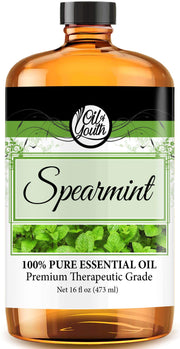 Oil of Youth Essential Oils 16oz - Spearmint Essential Oil - 16 Fluid Ounces