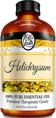 Oil of Youth Essential Oils 8oz - Helichrysum Essential Oil - 8 Fluid Ounces
