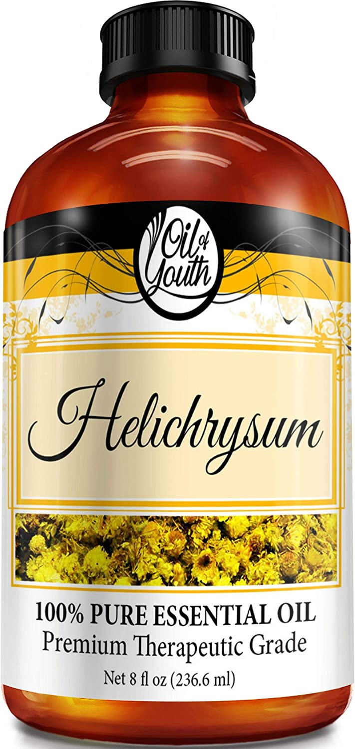 Oil of Youth Essential Oils 8oz - Helichrysum Essential Oil - 8 Fluid Ounces