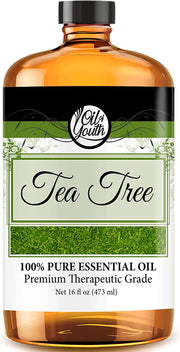 Oil of Youth Essential Oils 16oz - Tea Tree Essential Oil - 16 Fluid Ounces