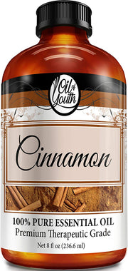 Oil of Youth Essential Oils 8oz - Cinnamon Essential Oil - 8 Fluid Ounces