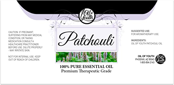 Oil of Youth Essential Oils 16oz - Patchouli Essential Oil - 16 Fluid Ounces