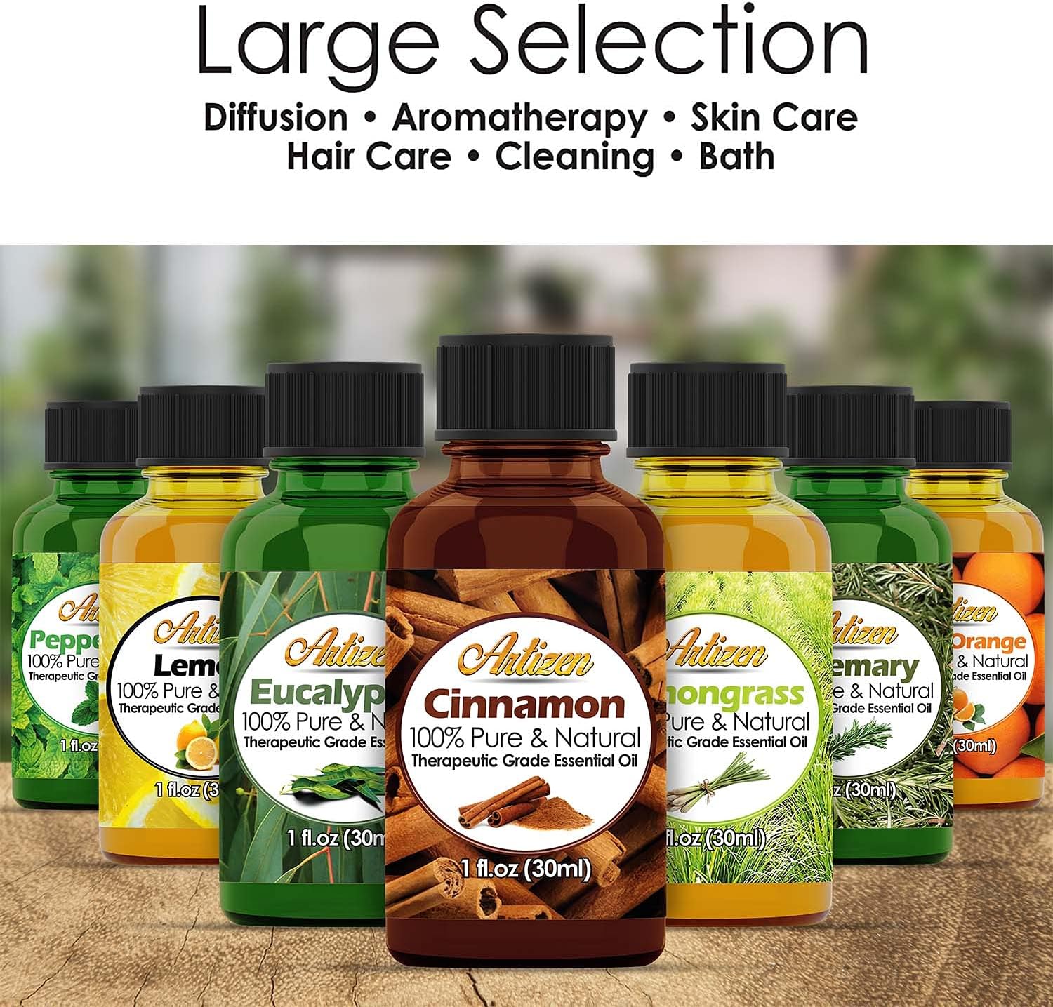 Artizen 30 ml Essential Oils Cleaning Blend for Kitchen, Home, Bathroom Cleaner or Air Freshener (1 fl oz)