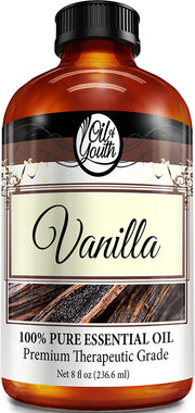 Oil of Youth Essential Oils 8oz - Vanilla Essential Oil - 8 Fluid Ounces