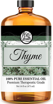 Oil of Youth Essential Oils 16oz - Thyme Essential Oil - 16 Fluid Ounces