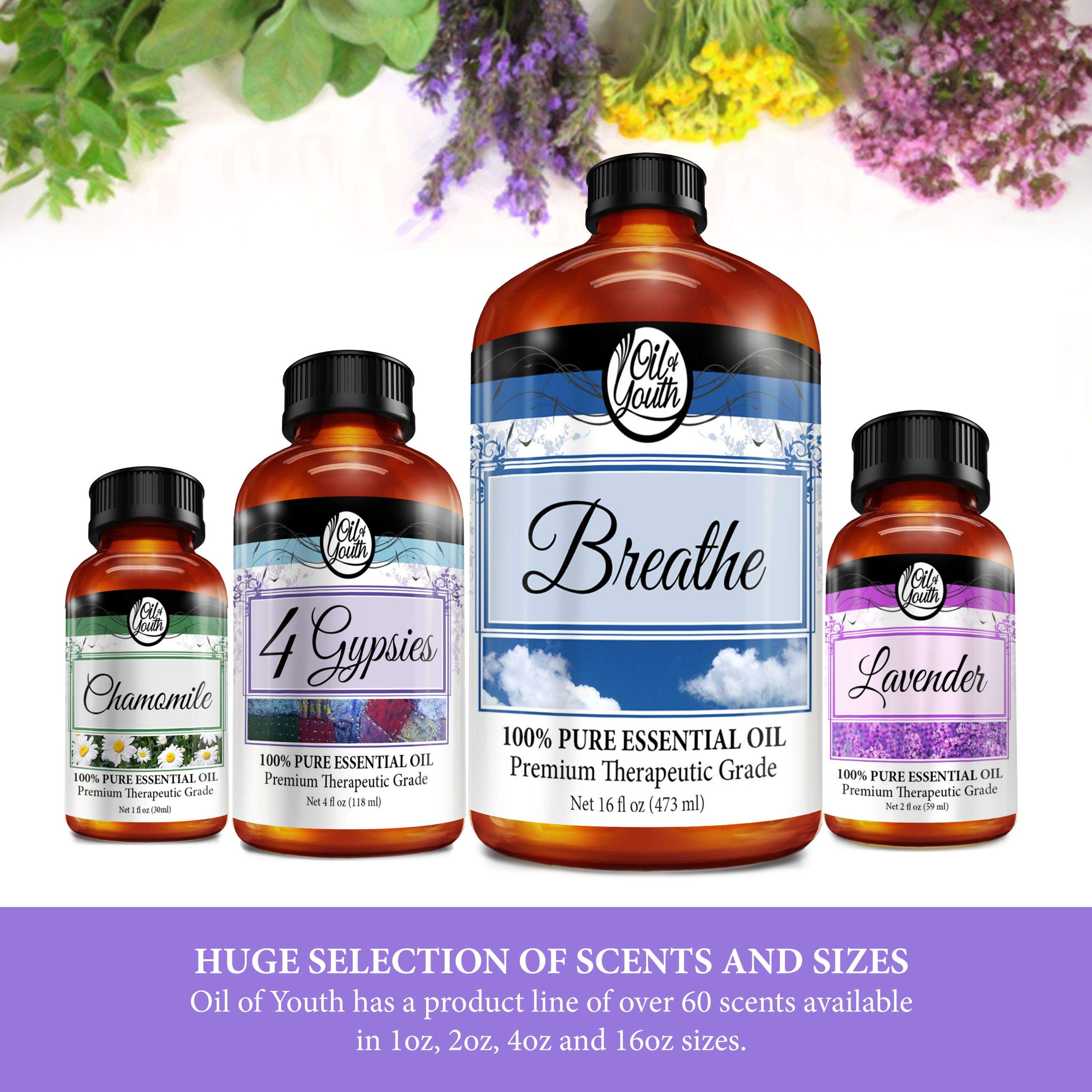 Oil of Youth Essential Oils 16oz - Spearmint Essential Oil - 16 Fluid Ounces