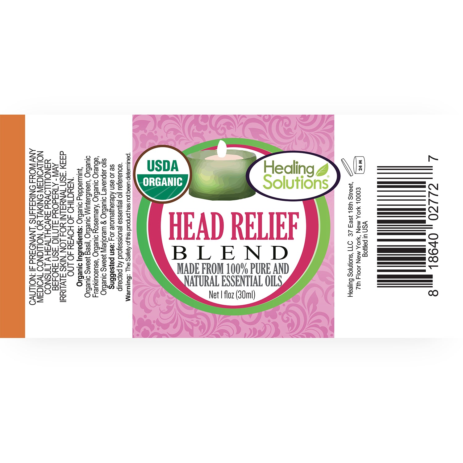 Organic Release Blend Essential Oil 30ml (Formerly Known as “Head Relief Blend”)