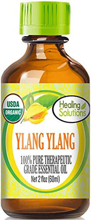 Healing Solutions Organic 60ml Oils - Ylang Ylang Essential Oil - 2 Fluid Ounces