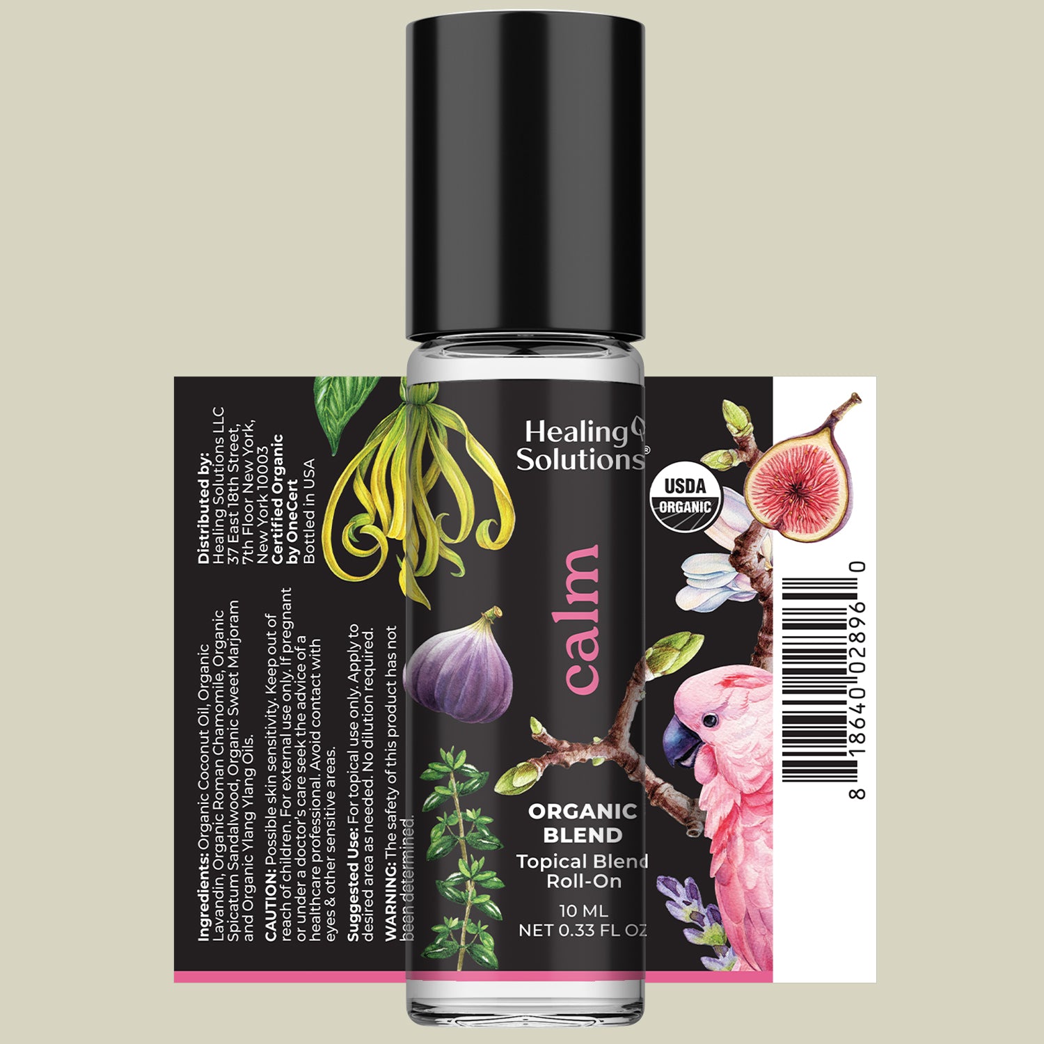 Organic Calm Body, Calm Mind Blend Essential Oil Roll On (2 PACK)