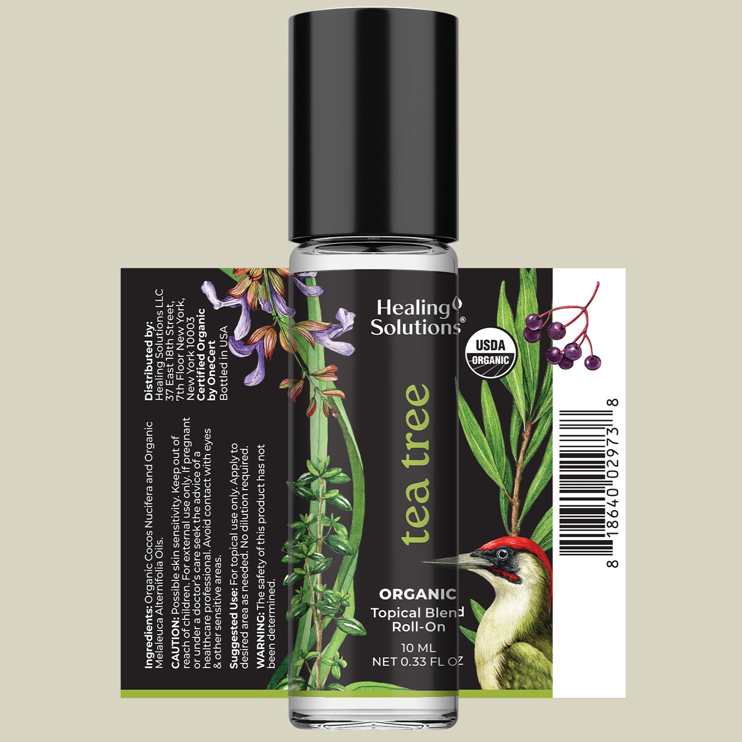 Organic Tea Tree Essential Oil Roll On (2 PACK)