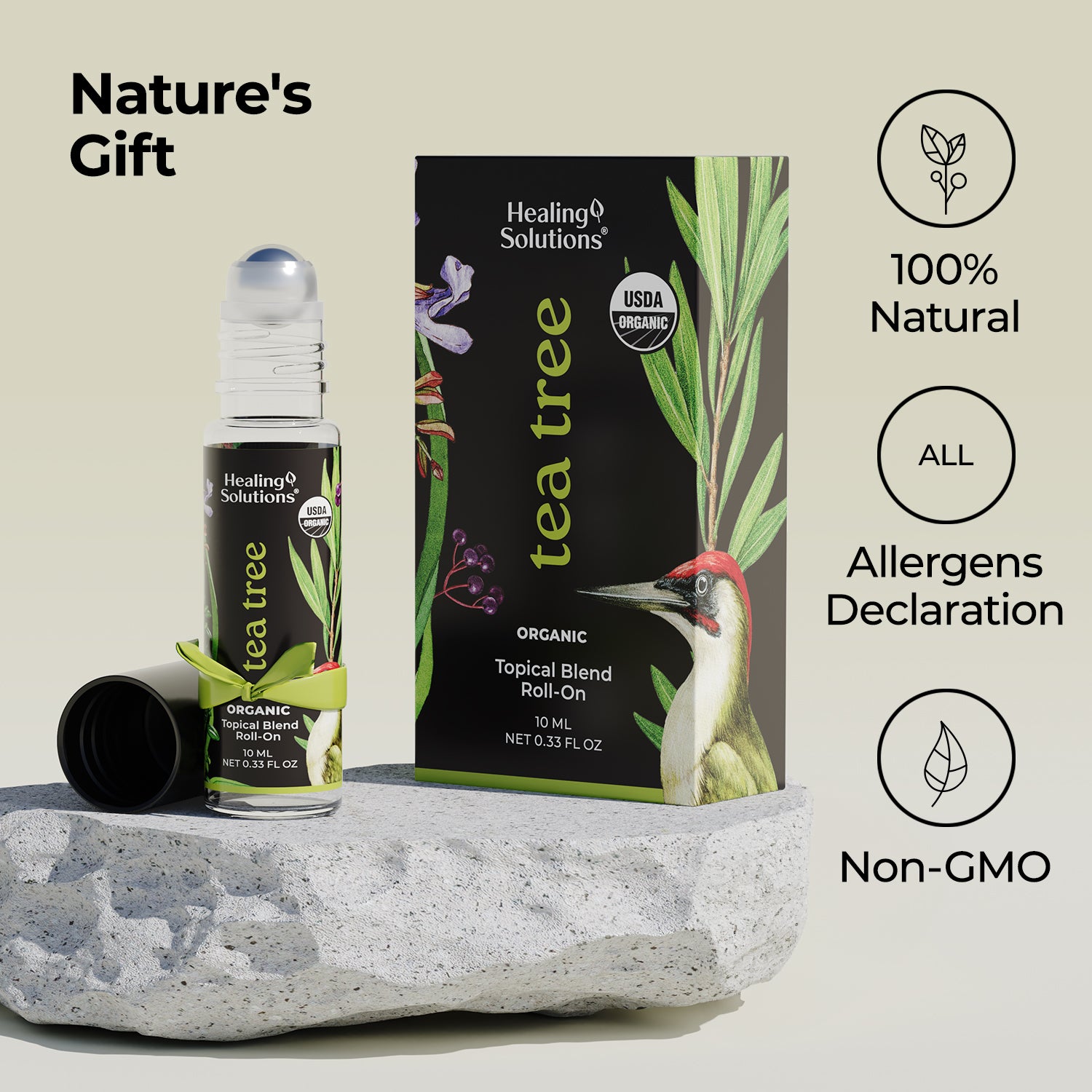 Organic Tea Tree Essential Oil Roll On (2 PACK)