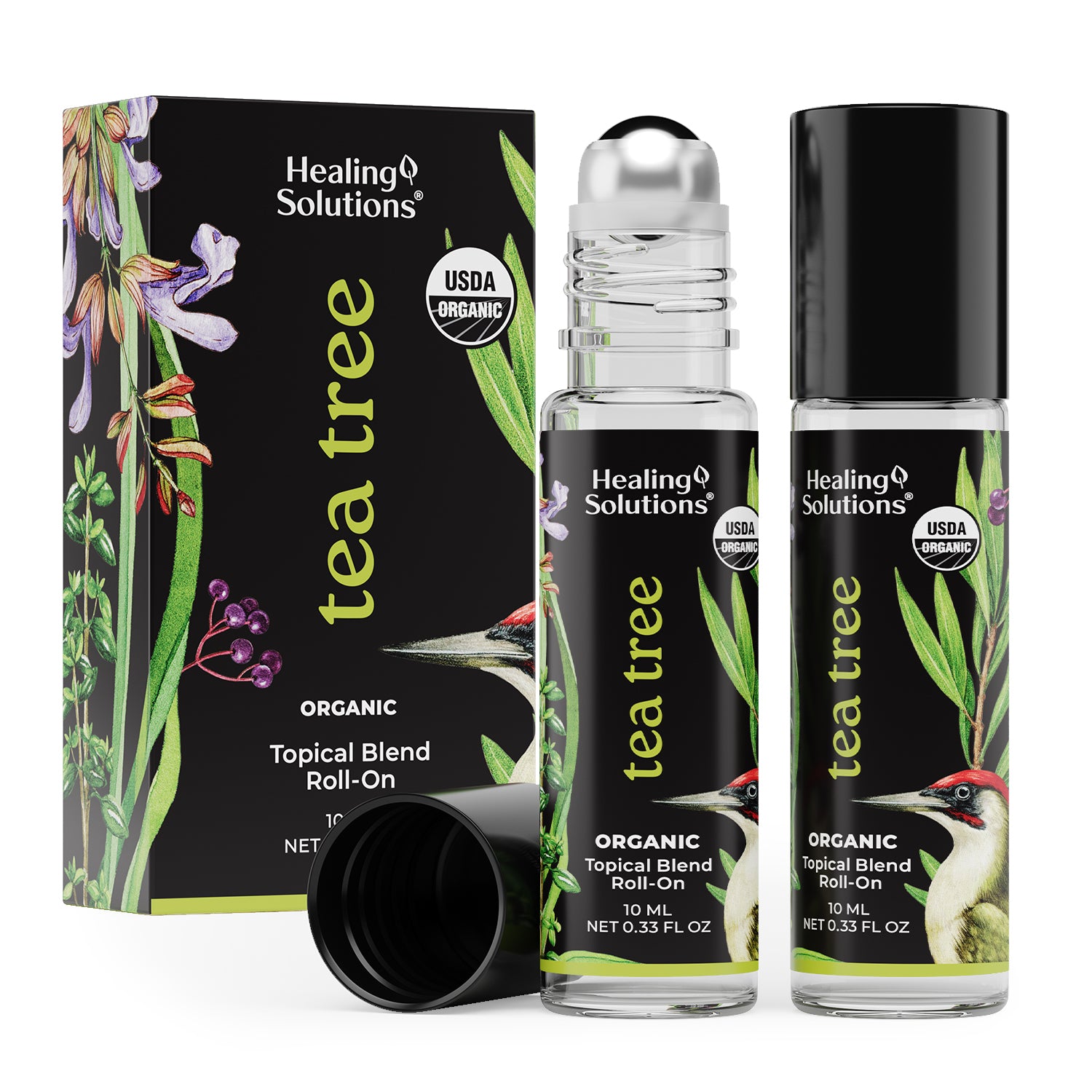 lavender eucalyptus tea tree blend HSO Tea Tree Roll-On 0.33 oz (2 PACK) – Healing Solutions