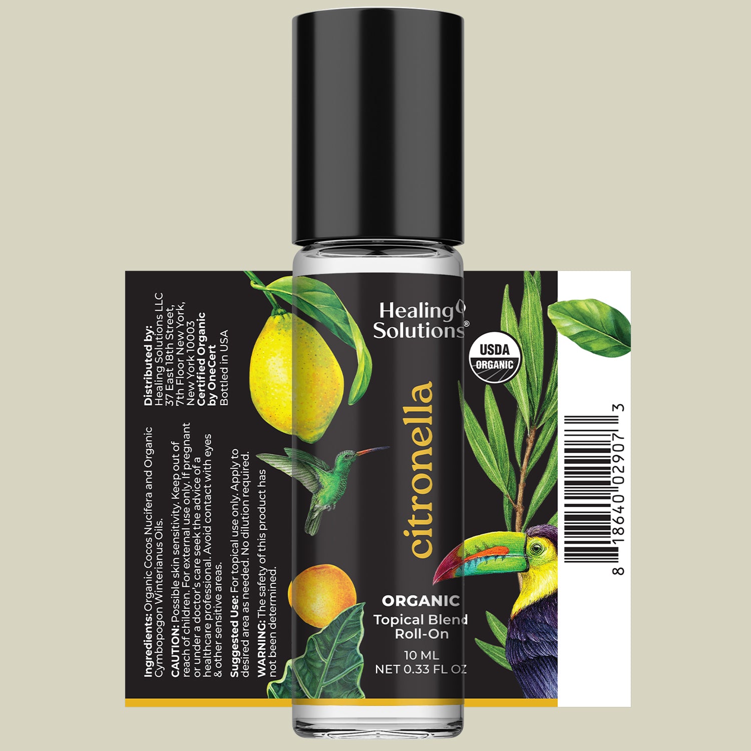 Organic Citronella Essential Oil Roll On (2 PACK)