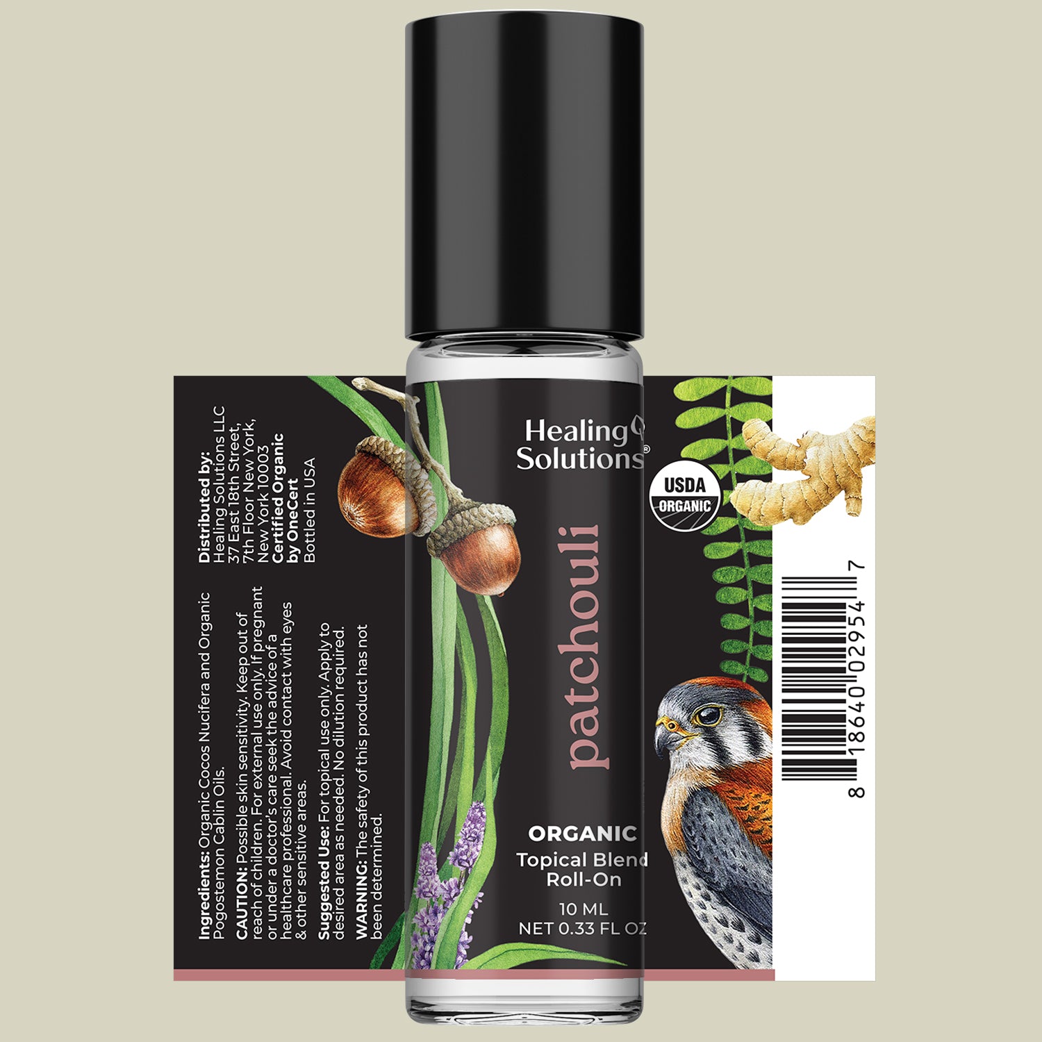 Organic Patchouli Essential Oil Roll On (2 PACK)