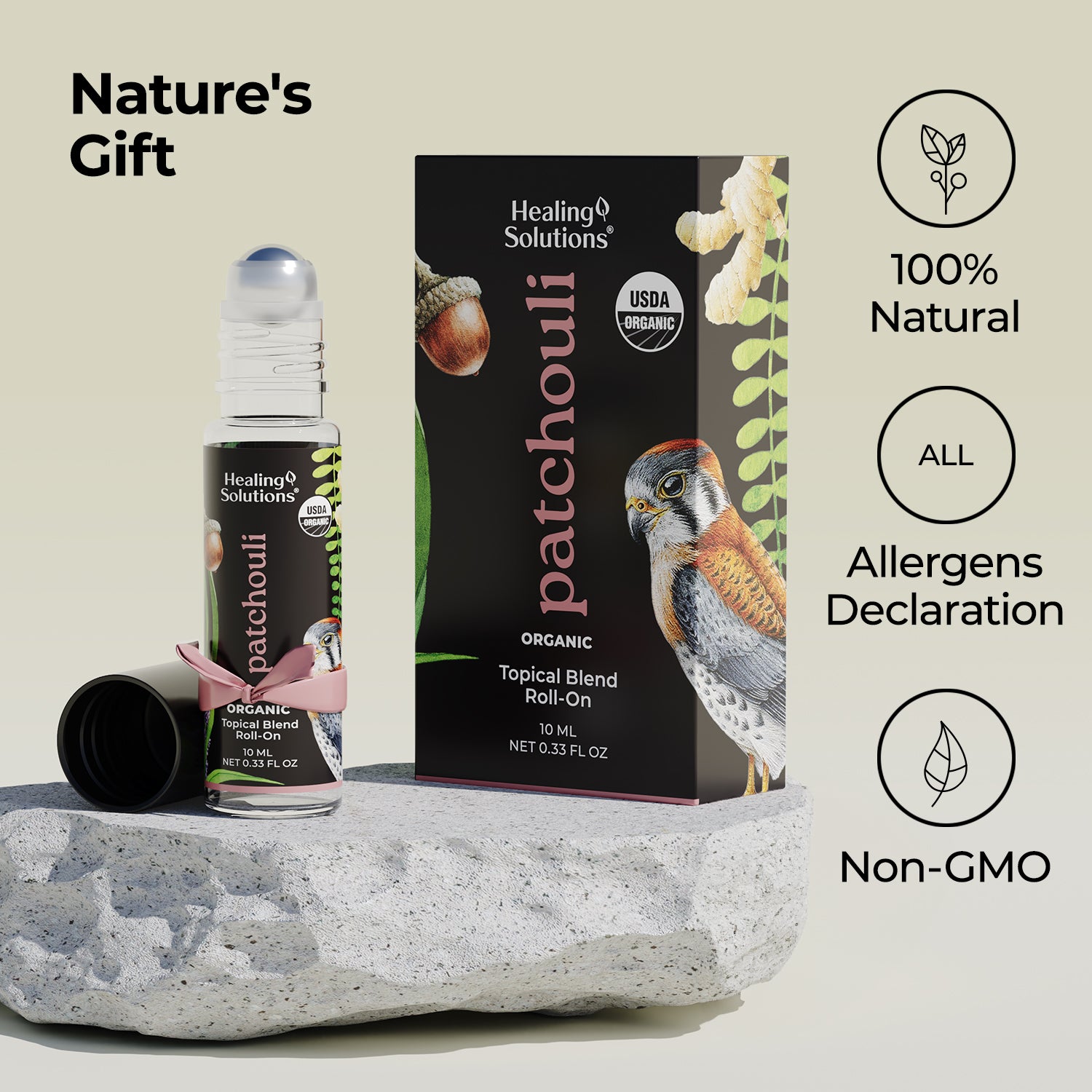 Organic Patchouli Essential Oil Roll On (2 PACK)