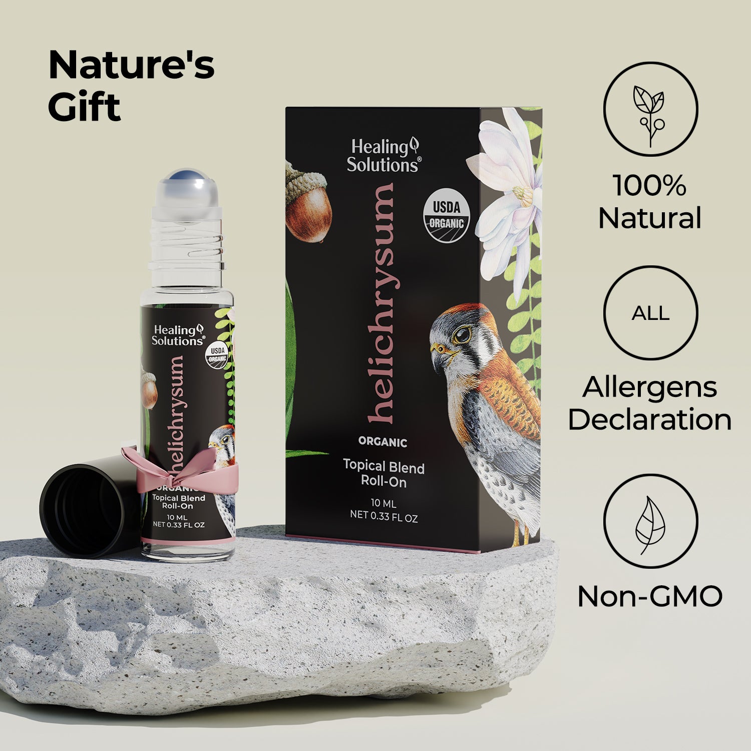 Organic Helichrysum Essential Oil Roll On (2 PACK)