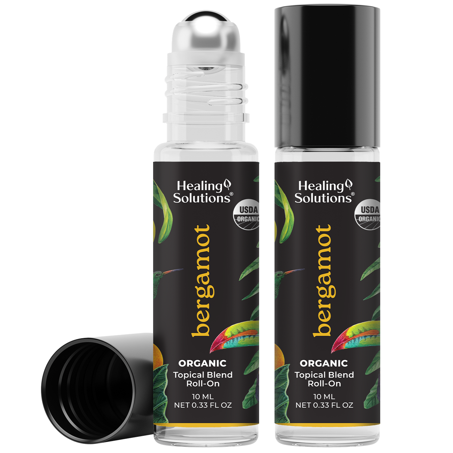 Organic Bergamot Essential Oil Roll On (2 PACK)