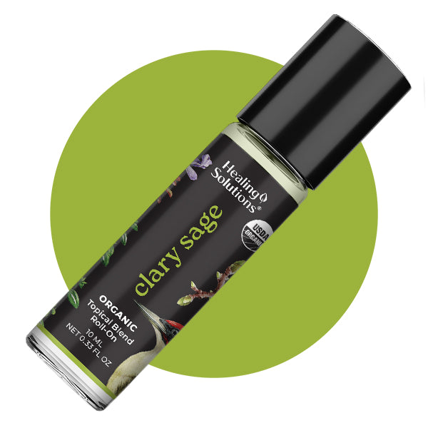 Organic Clary Sage Essential Oil Roll On (2 PACK)