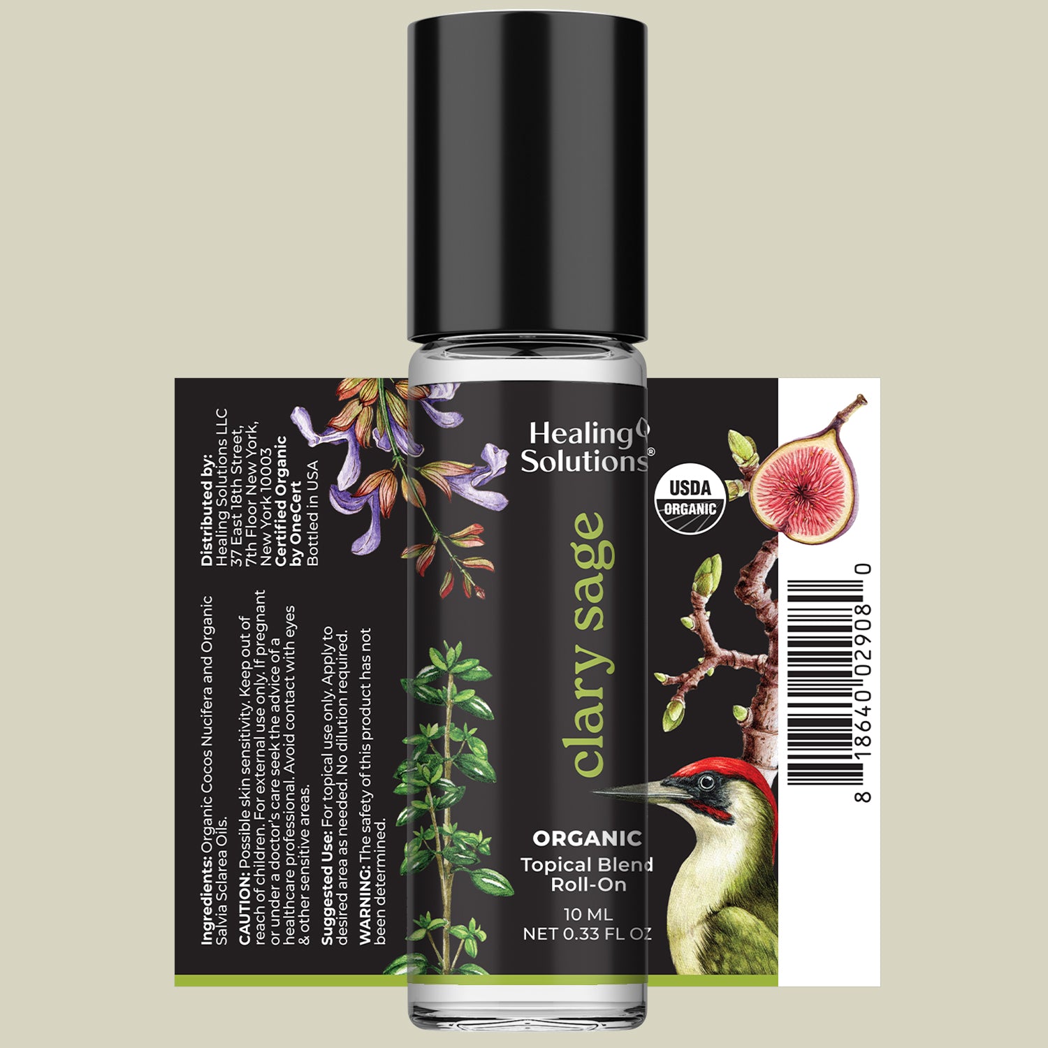 Organic Clary Sage Essential Oil Roll On (2 PACK)
