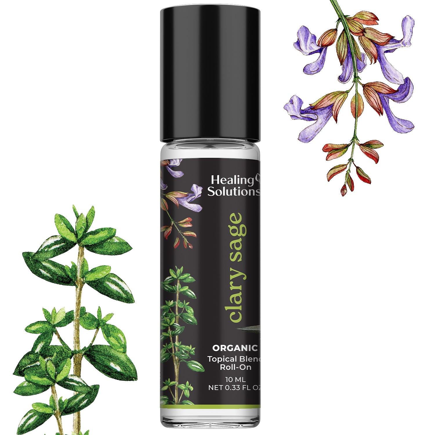 Organic Clary Sage Essential Oil Roll On (2 PACK)