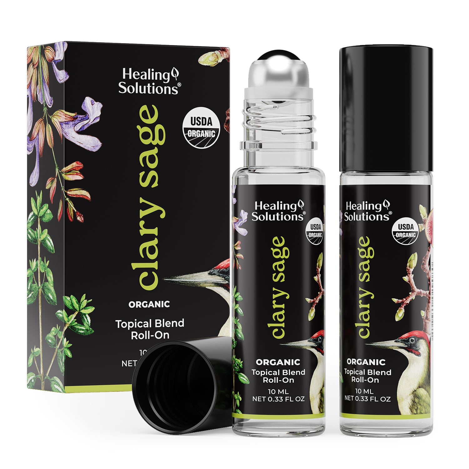 Organic Clary Sage Essential Oil Roll On (2 PACK)