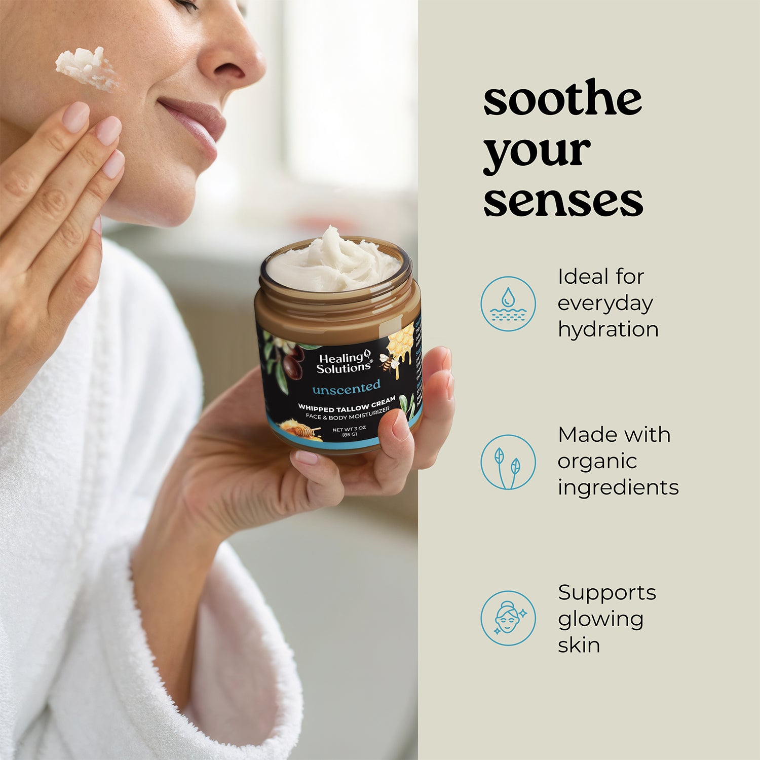 Whipped Tallow Cream – Unscented