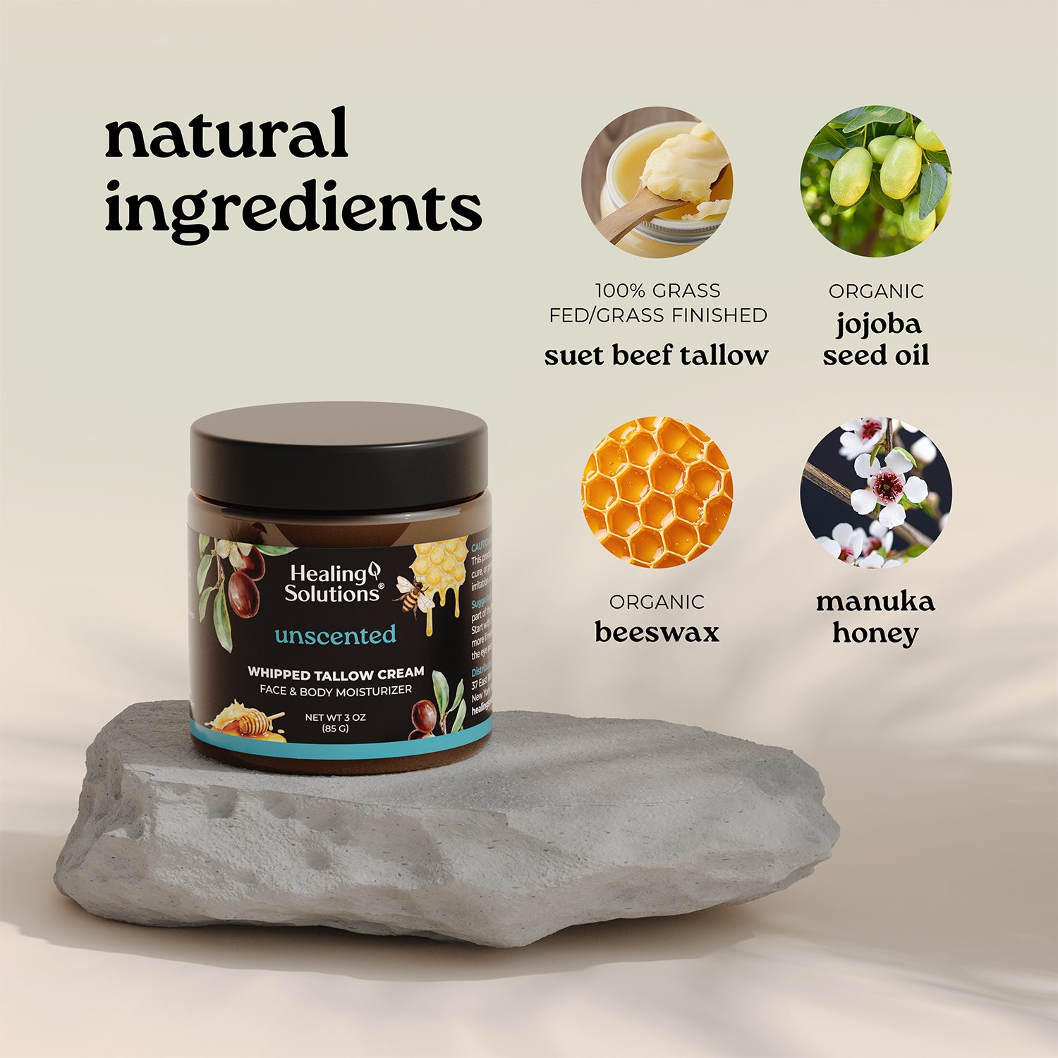 Whipped Tallow Cream – Unscented