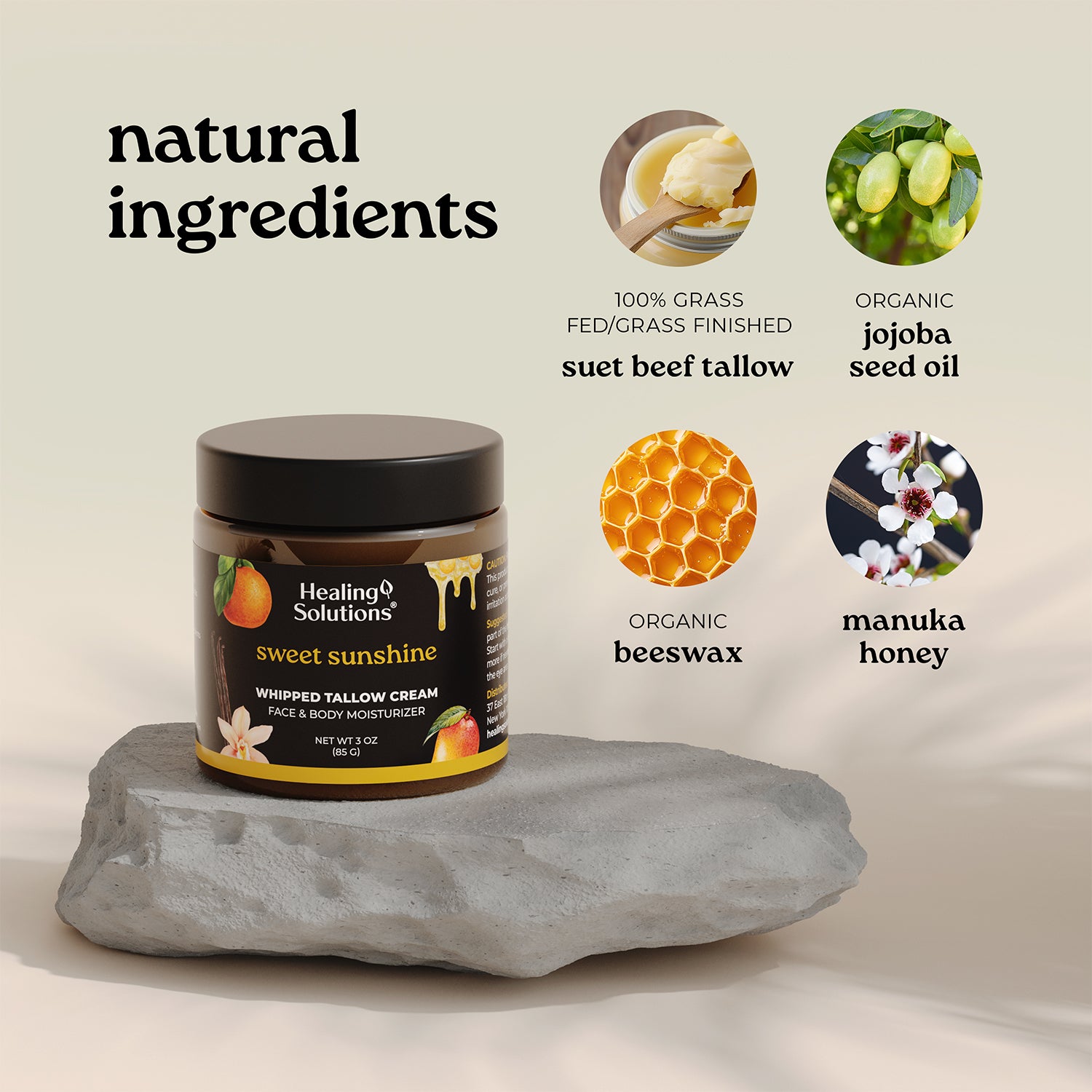 Whipped Tallow Cream – Sweet Sunshine