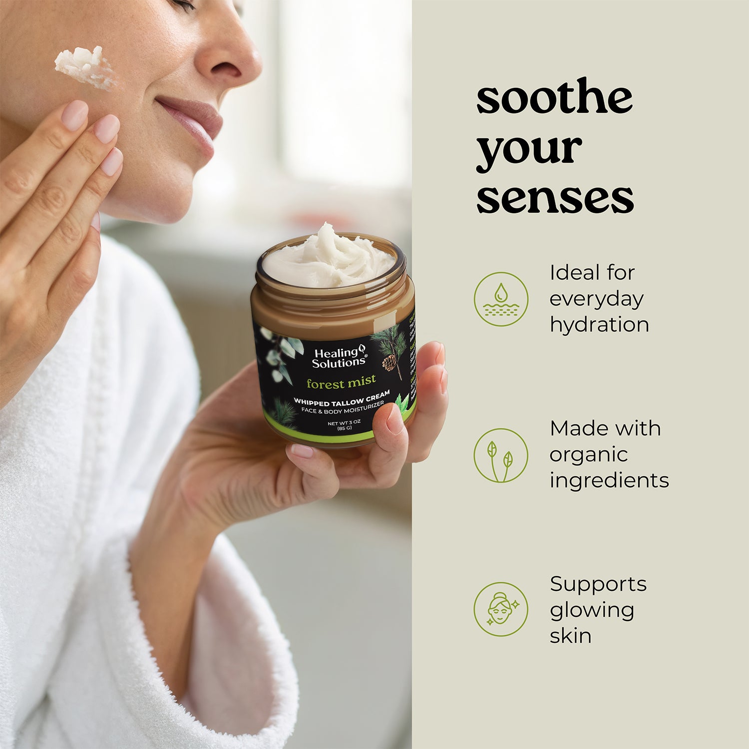 Whipped Tallow Cream – Forest Mist