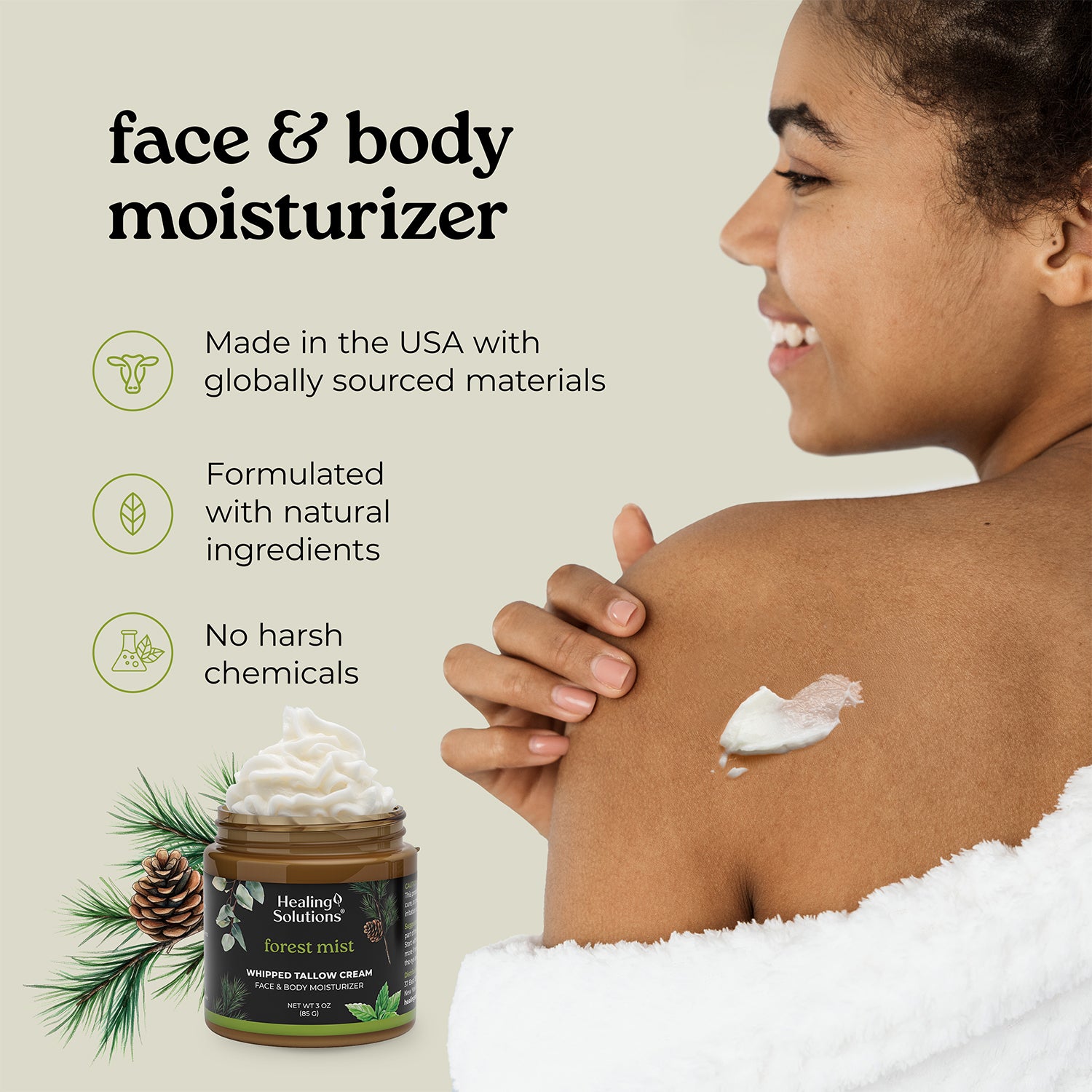 Whipped Tallow Cream – Forest Mist