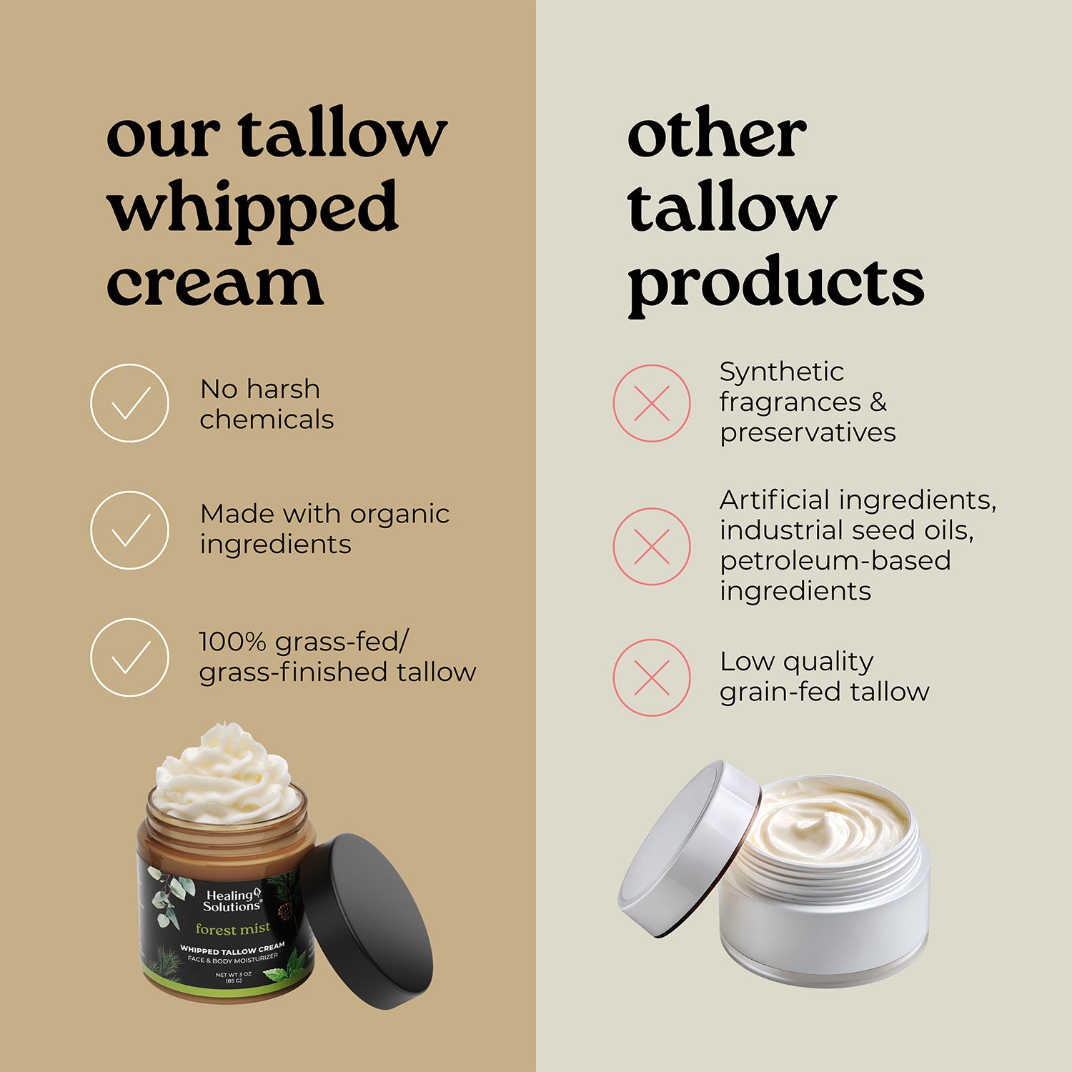 Whipped Tallow Cream – Forest Mist