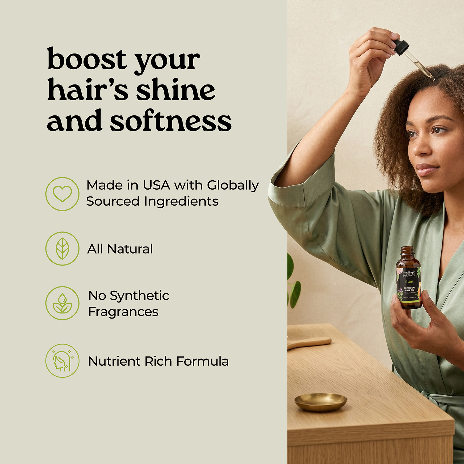 Hair Oil - Shine Ultra-Lightweight Oil - 4oz
