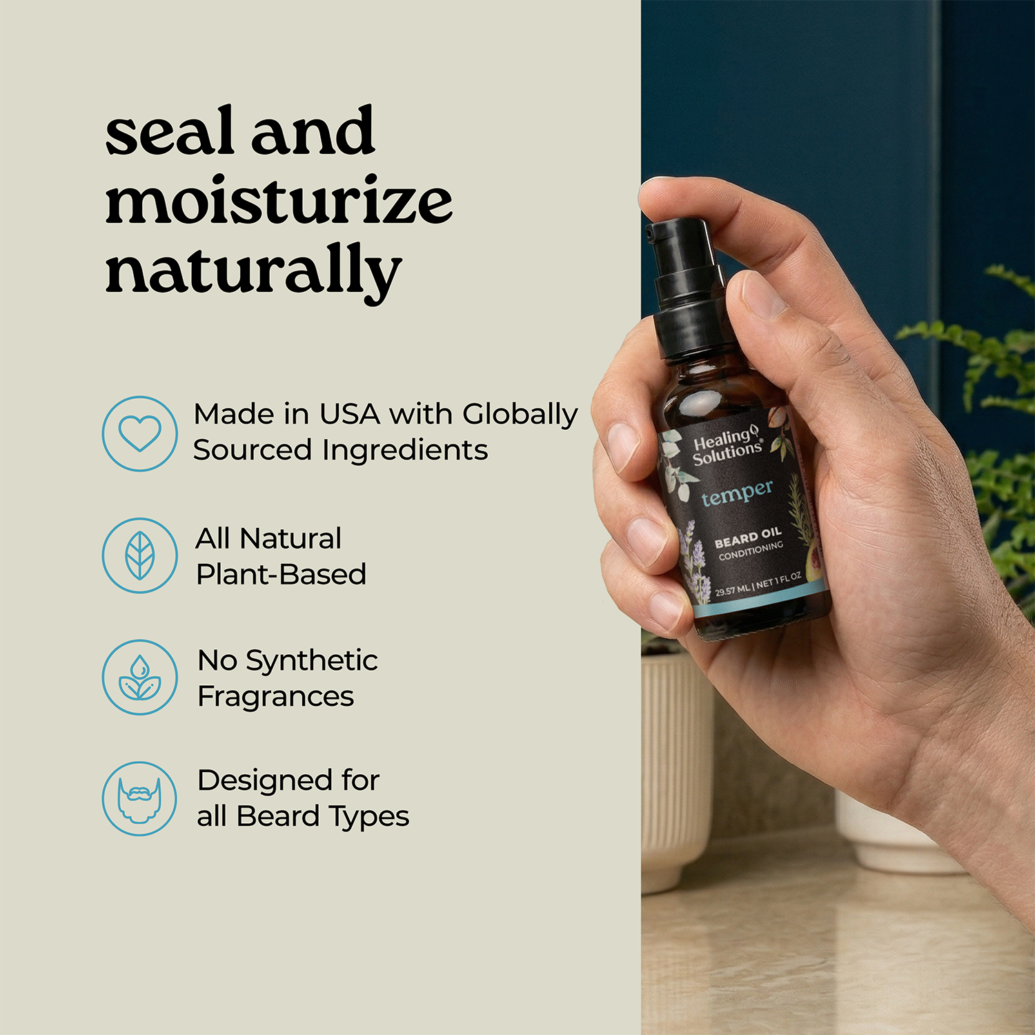Beard Oil - Temper Conditioning Oil - 1oz