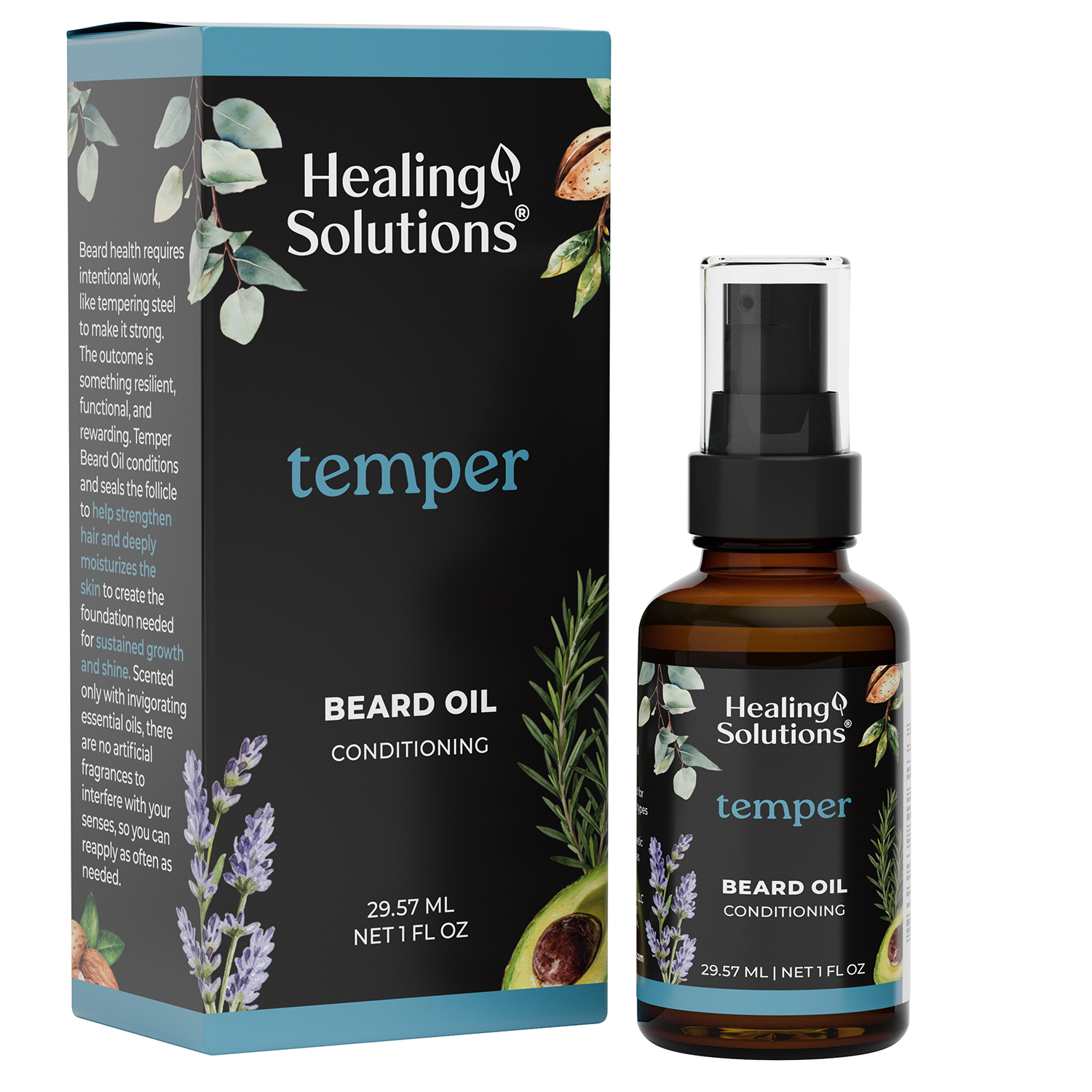 Beard Oil - Temper Conditioning Oil - 1oz